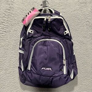 Fuel Vintage Purple Backpack  5 Outer Pockets Lots Of Storage Quality